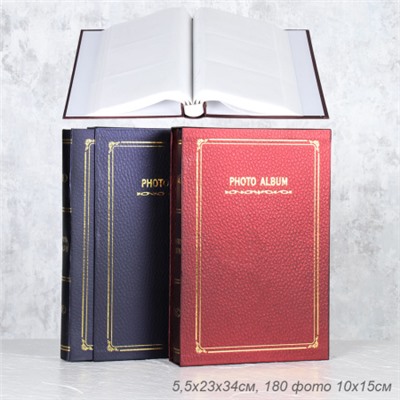 Фотоальбом 180 фото 10x15 / TZ9301-180 /уп 18/ (Бордовый)