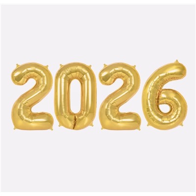 Набор воздушных шаров из фольги цифры 2026 (большие)