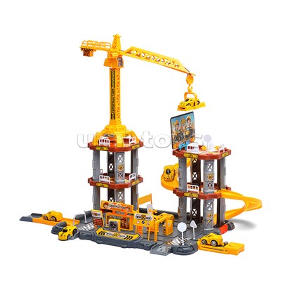 Парковка "Приключения на стройке" (82 предмета) в коробке