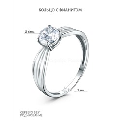 Серьги из серебра с фианитами родированные 925 пробы S2180111010р