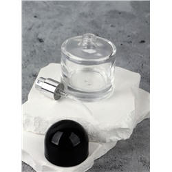 Флакон стеклянный для парфюма, с распылителем, 30 мл, прозрачный/чёрный