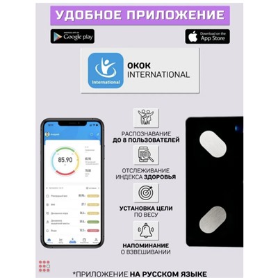 ЖК Напольные аналитические весы Умные Весы, нагрузка 180 кг