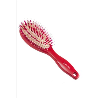 Salon Расчёска массажная с натуральной щетиной 336-73240CR KRISTALLER, 1122793