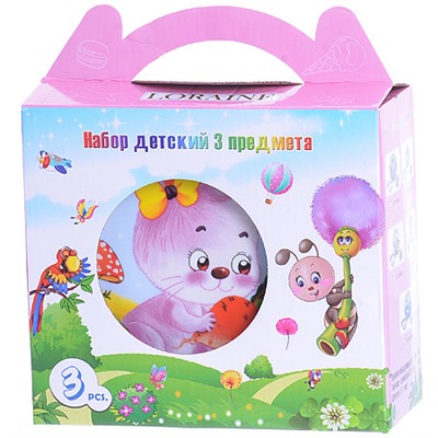 27327 Детский набор 3 пр "Зайка" LR (х12)
