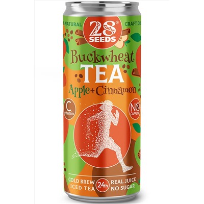Чай Гречишный "Яблоко и Корица" Cold Brew ж/б 330мл ЭКОПРОДУКТЫ, 1136981