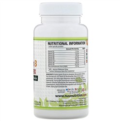 Nu U Nutrition, Комплекс витаминов В, 180 таблеток растительного происхождения