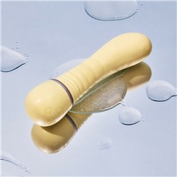 Желтый вибратор G-точки Shibae Toys - 17,5 см.