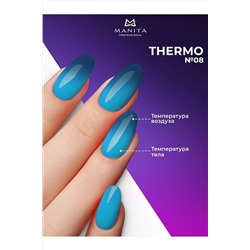 Manita Professional Гель-лак для ногтей с термоэффектом / THERMO №08, синий бархат, 10 мл KRISTALLER, 1111088