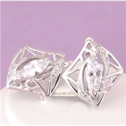 Серьги родий Н01-10754