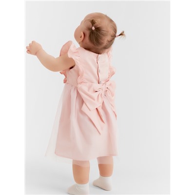 Платье для девочки «Крошка Я», рост 62-68 см, персиковое