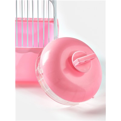 Колесо для грызунов тихое, 11 см, розовое