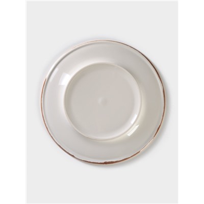 Тарелка Хорекс Punto bianca, d=20 см, фарфор, белая