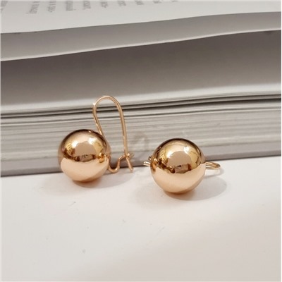 Серьги коллекция "Дубай" шарики  покрытие позолота, 25170, арт. 314.554