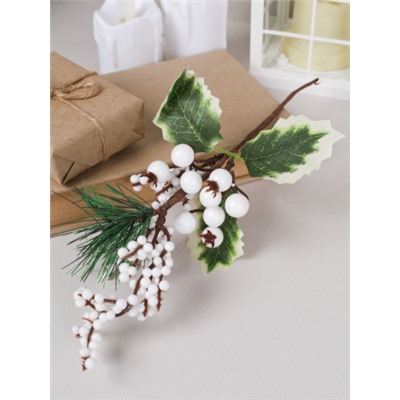 Ветка искусственная 30 см / GP22-545 /уп 60/300/Новый год
