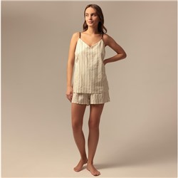 Шорты домашние женские SL HOME Linen, белые, размер S