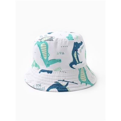 Панама детская KAFTAN «Крокодилы», размер 54, белая