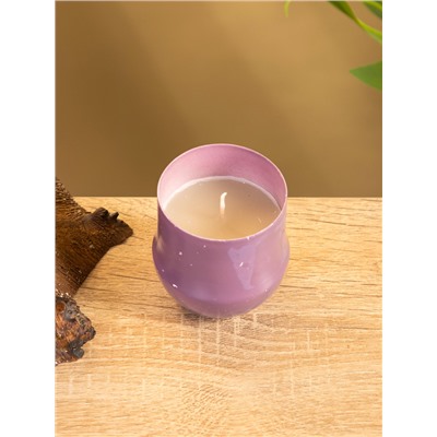 УЦЕНКА Свеча вотивная в металлической баночке, 100 г, лаванда, лимон