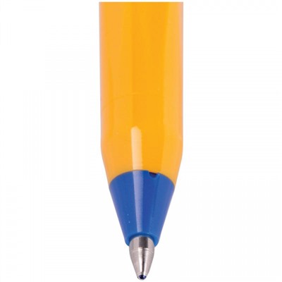 Ручка шариковая 0.8 мм 505F синяя 150503 желтый корпус Schneider