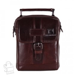 Сумка мужская кожаная 66620SG brown Fuzhiniao