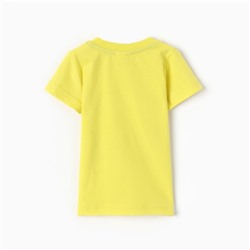 Футболка для мальчика, цвет желтый, рост 80 см
