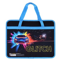 Папка детская А4 пластиковая, с ручками "GLITCH" 2025