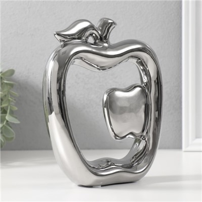 Фигурка керамика «Абстракция. Яблоки», серебро, 17×5.5×20.5 см