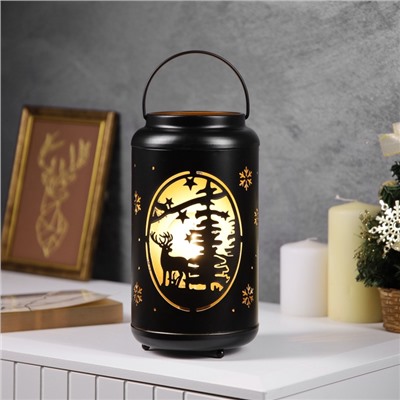 Фигура световая «Олень в лесу», 12.3×23 см, 1 LED. батарейки АААх3(не в компл.), свечение тёплое белое