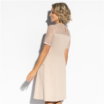 Платье нарядное, Воплощение женственности (бежевое)