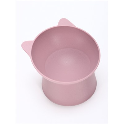 Миска для животных «КИСА», 200 мл, покрытие Soft-touch, пластик, лавандовая