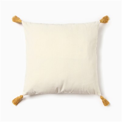 Наволочка декоративная Этель сканди 45×45 см, цвет жёлтый, хлопок