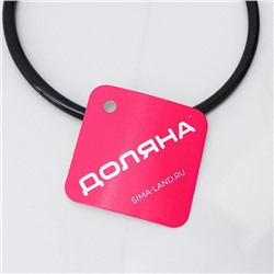 Плечики для галстуков и шарфов Доляна, 13.5×23×0.7 см, антискользящее покрытие, чёрные