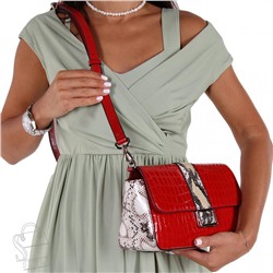 Сумка женская кожаная 1046-1TH red brown  Polina&Eiterou/30