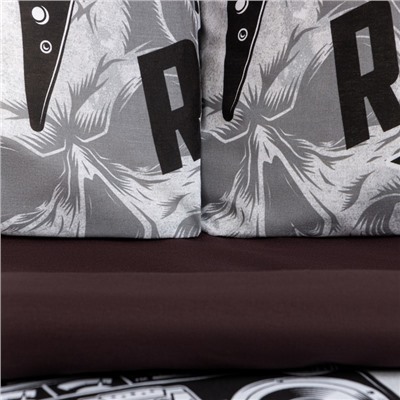 Постельное бельё евро «Этель» Rock star, бязь