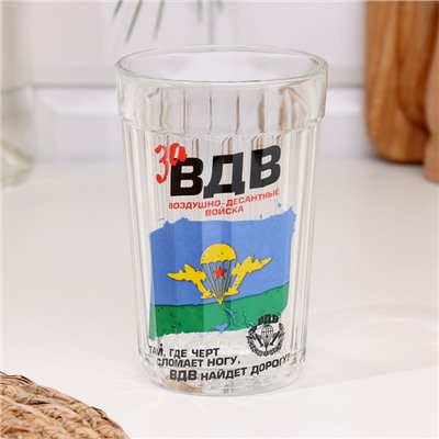 Стакан граненый «За ВДВ», 250 мл