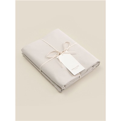 Простыня на резинке 1.5-спальная SL Home, 140×200+30 см, молочная, перкаль