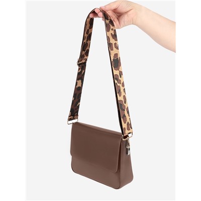 Ручка для сумки «Орнамент леопард», стропа, с карабинами, 139 ± 3×3.8 см, цвет коричневый