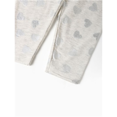 Легинсы (лосины) детские KAFTAN «Сердце», размер 30 (98-104 см), серые