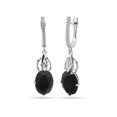 Серьги из серебра авантюрин, МЦВ61