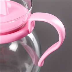 Чайник стеклянный заварочный «Теплота», 400 мл, цвет МИКС