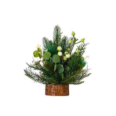 Новогодняя композиция на стол «Зимнее волшебство. Лесной фестиваль», веточки ягод, 30 см