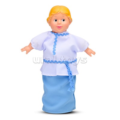 Кукольный театр 4 персонажа с ширмой №4. Фигурки из ПВХ в наборе