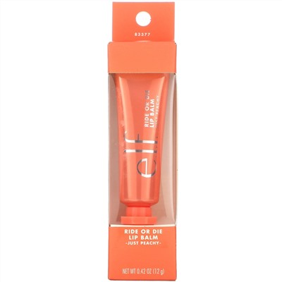 E.L.F., Ride Or Die Lip Balm, Just Peachy, 0.42 oz (12 g)