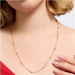 Цепочка на шею ювелирная бижутерия коллекция "Дубай", покрытие позолота, арт.314.937