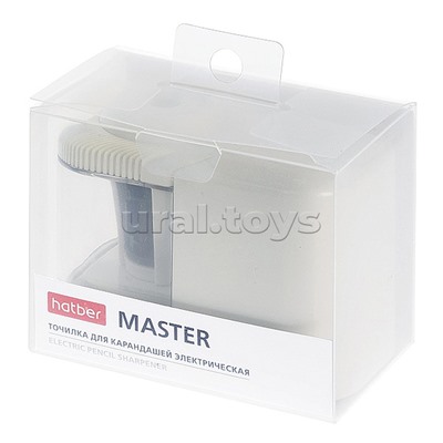 Точилка "Master" электрическая, спиралевидное лезвие, в прозрачном пвх-боксе
