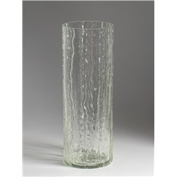 Ваза декоративная, h=35 см, d=12 см, стекло, прозрачная