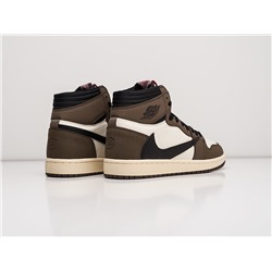 Зимние Кроссовки Nike Air Jordan 1 Mid x Travis Scott
