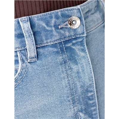 Джинсы дудочки из эластичного плотного денима