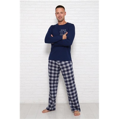1037 Пижама (Сине-серый)