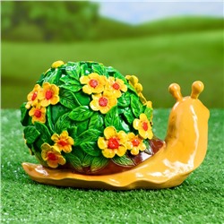 Садовая фигура из полистоуна «Улитка резная», 20×11×12 см