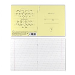 Тетрадь  12л  1 класс косая линия "Классика" желтая 35191 ErichKrause